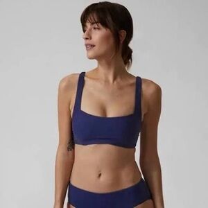 NWT Athleta Bra Cup Square Neck Bikini Top